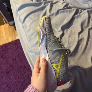 Puma Gray and Yellow Athletic Shoe